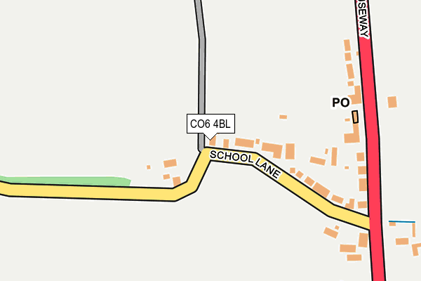 CO6 4BL map - OS OpenMap – Local (Ordnance Survey)