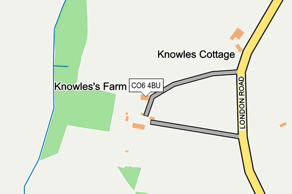 CO6 4BU map - OS OpenMap – Local (Ordnance Survey)