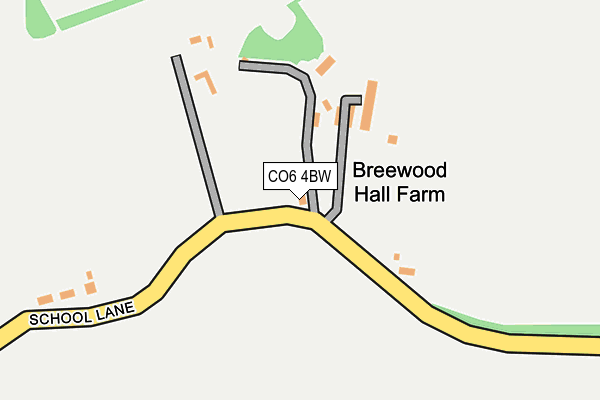 CO6 4BW map - OS OpenMap – Local (Ordnance Survey)