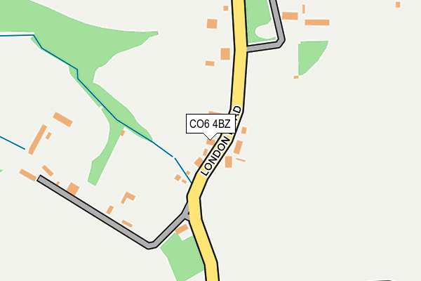 CO6 4BZ map - OS OpenMap – Local (Ordnance Survey)