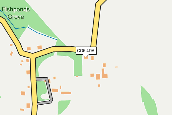 CO6 4DA map - OS OpenMap – Local (Ordnance Survey)