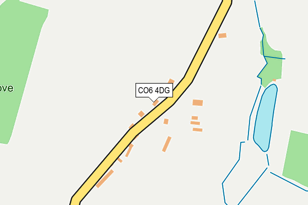 CO6 4DG map - OS OpenMap – Local (Ordnance Survey)