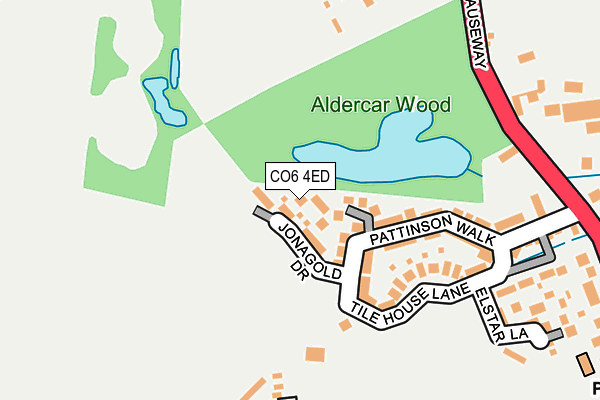 CO6 4ED map - OS OpenMap – Local (Ordnance Survey)