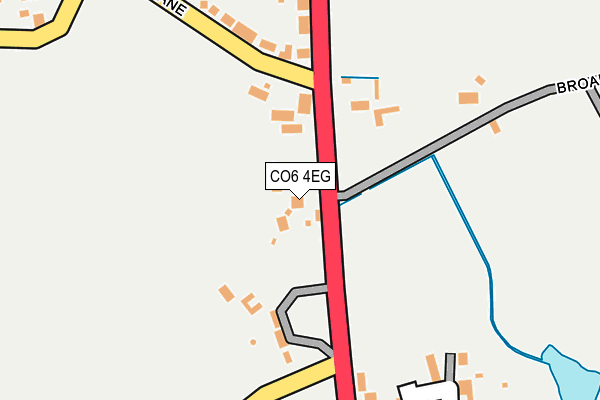 CO6 4EG map - OS OpenMap – Local (Ordnance Survey)