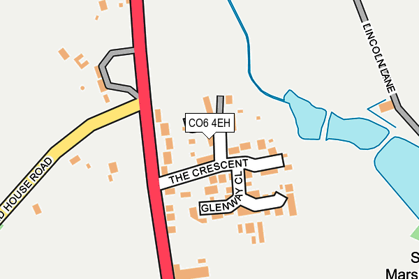 CO6 4EH map - OS OpenMap – Local (Ordnance Survey)