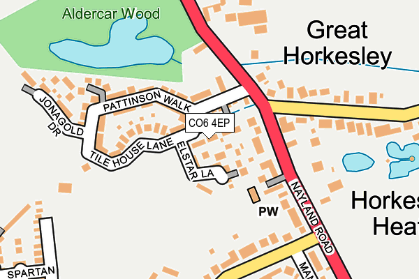 CO6 4EP map - OS OpenMap – Local (Ordnance Survey)