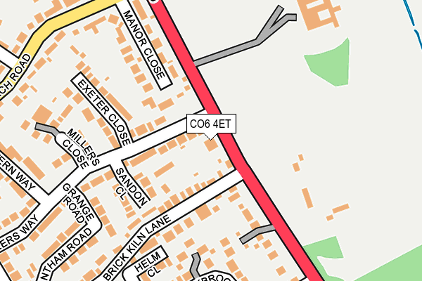 CO6 4ET map - OS OpenMap – Local (Ordnance Survey)
