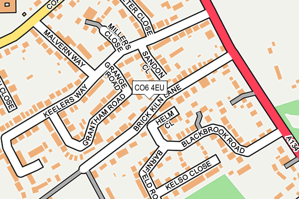 CO6 4EU map - OS OpenMap – Local (Ordnance Survey)
