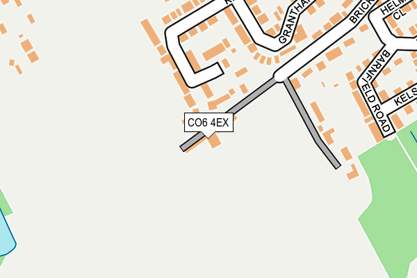 CO6 4EX map - OS OpenMap – Local (Ordnance Survey)