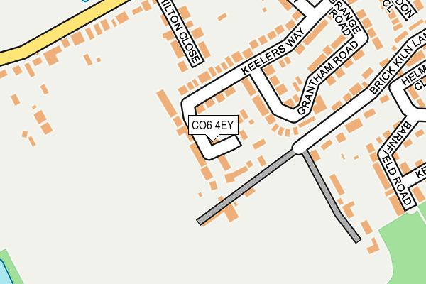 CO6 4EY map - OS OpenMap – Local (Ordnance Survey)