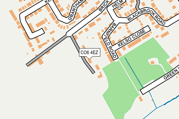 CO6 4EZ map - OS OpenMap – Local (Ordnance Survey)