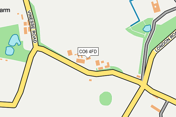 CO6 4FD map - OS OpenMap – Local (Ordnance Survey)