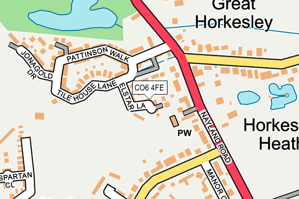 CO6 4FE map - OS OpenMap – Local (Ordnance Survey)