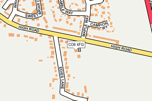 CO6 4FG map - OS OpenMap – Local (Ordnance Survey)