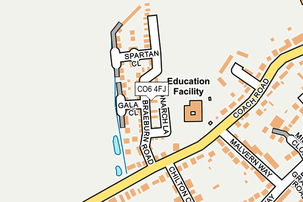 CO6 4FJ map - OS OpenMap – Local (Ordnance Survey)