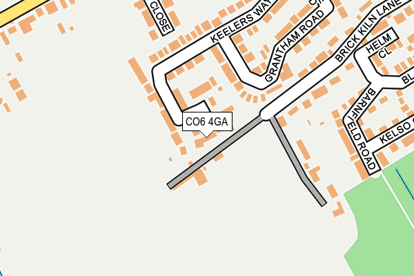 CO6 4GA map - OS OpenMap – Local (Ordnance Survey)