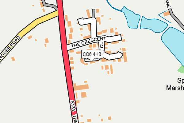 CO6 4HB map - OS OpenMap – Local (Ordnance Survey)