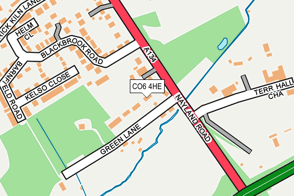 CO6 4HE map - OS OpenMap – Local (Ordnance Survey)