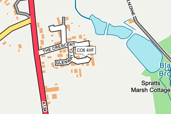 CO6 4HF map - OS OpenMap – Local (Ordnance Survey)
