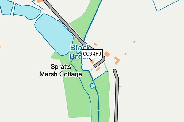 CO6 4HJ map - OS OpenMap – Local (Ordnance Survey)