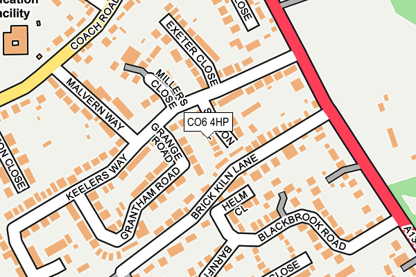 CO6 4HP map - OS OpenMap – Local (Ordnance Survey)