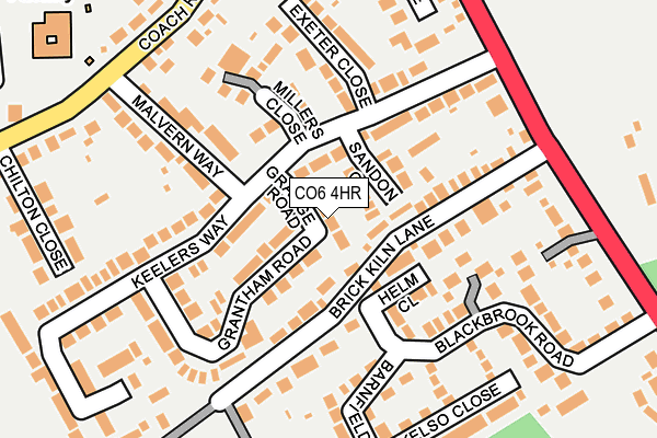 CO6 4HR map - OS OpenMap – Local (Ordnance Survey)