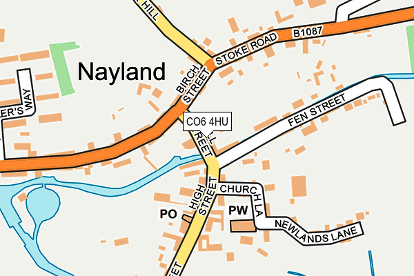 CO6 4HU map - OS OpenMap – Local (Ordnance Survey)