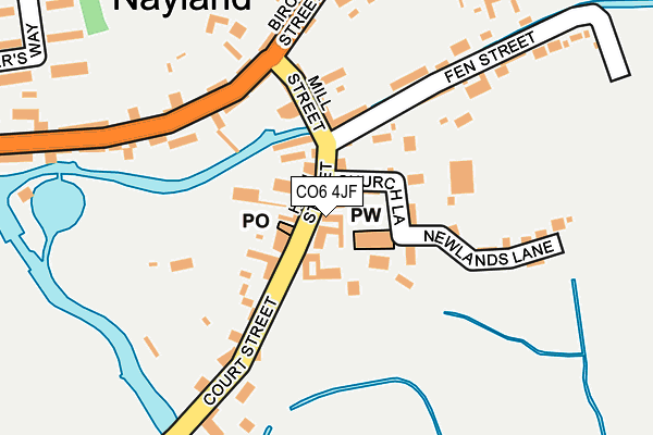 Map of NAYLAND STORES LTD at local scale