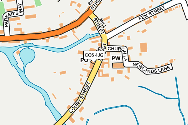 CO6 4JG map - OS OpenMap – Local (Ordnance Survey)