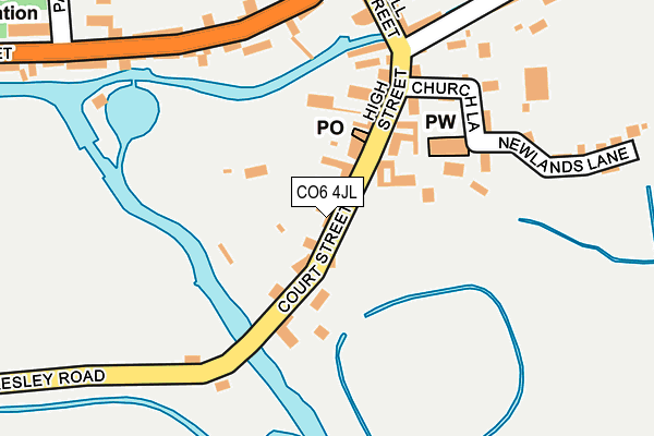 CO6 4JL map - OS OpenMap – Local (Ordnance Survey)