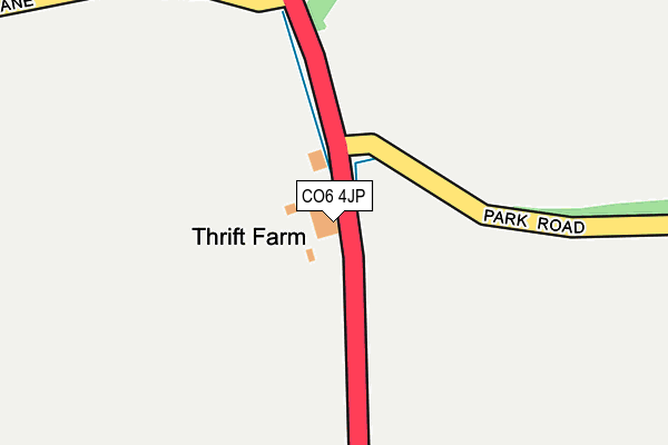 CO6 4JP map - OS OpenMap – Local (Ordnance Survey)