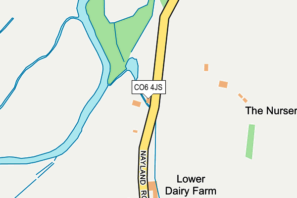 CO6 4JS map - OS OpenMap – Local (Ordnance Survey)