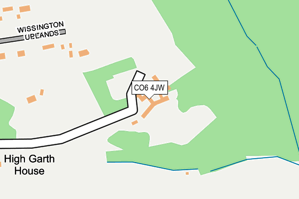 CO6 4JW map - OS OpenMap – Local (Ordnance Survey)