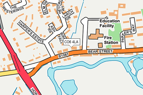 CO6 4LA map - OS OpenMap – Local (Ordnance Survey)