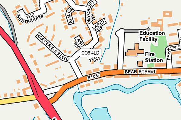 CO6 4LD map - OS OpenMap – Local (Ordnance Survey)