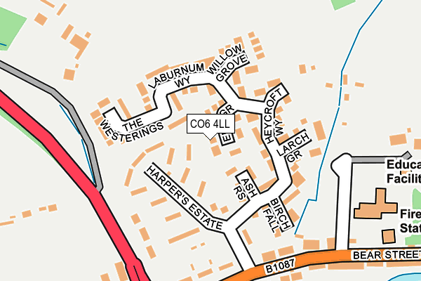 CO6 4LL map - OS OpenMap – Local (Ordnance Survey)