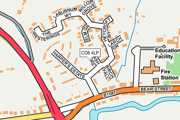 CO6 4LP map - OS OpenMap – Local (Ordnance Survey)