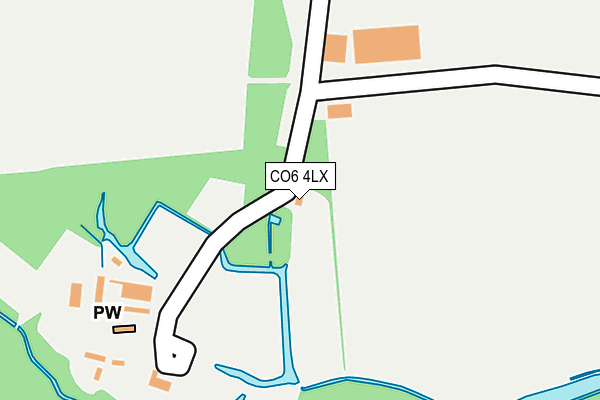 CO6 4LX map - OS OpenMap – Local (Ordnance Survey)