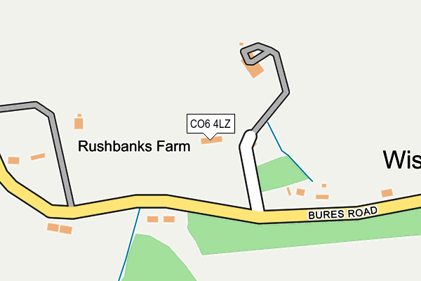 CO6 4LZ map - OS OpenMap – Local (Ordnance Survey)