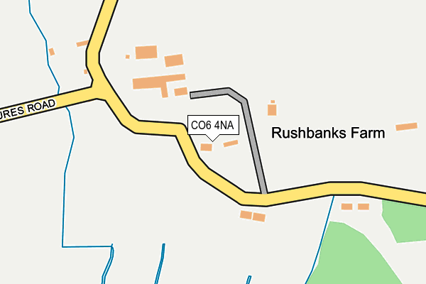 CO6 4NA map - OS OpenMap – Local (Ordnance Survey)