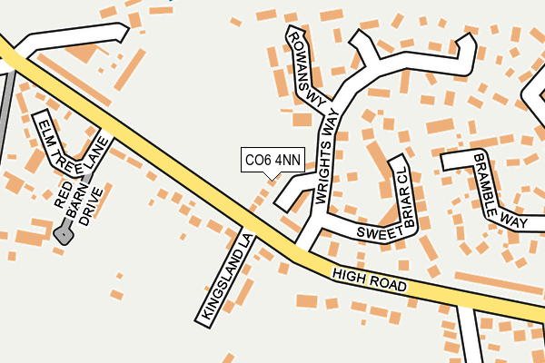 CO6 4NN map - OS OpenMap – Local (Ordnance Survey)