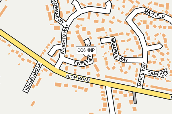 CO6 4NP map - OS OpenMap – Local (Ordnance Survey)