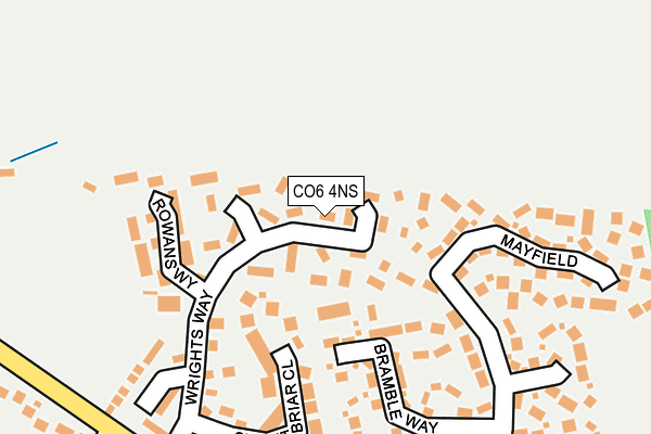 CO6 4NS map - OS OpenMap – Local (Ordnance Survey)