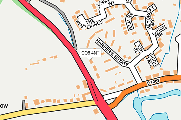 CO6 4NT map - OS OpenMap – Local (Ordnance Survey)