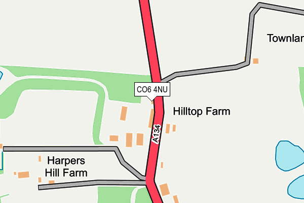 CO6 4NU map - OS OpenMap – Local (Ordnance Survey)