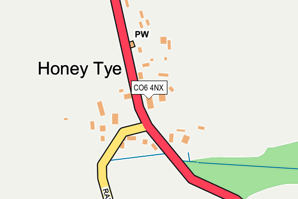 CO6 4NX map - OS OpenMap – Local (Ordnance Survey)