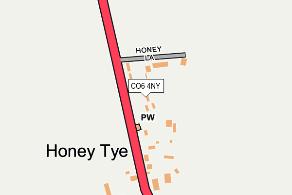 CO6 4NY map - OS OpenMap – Local (Ordnance Survey)
