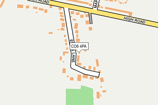 CO6 4PA map - OS OpenMap – Local (Ordnance Survey)