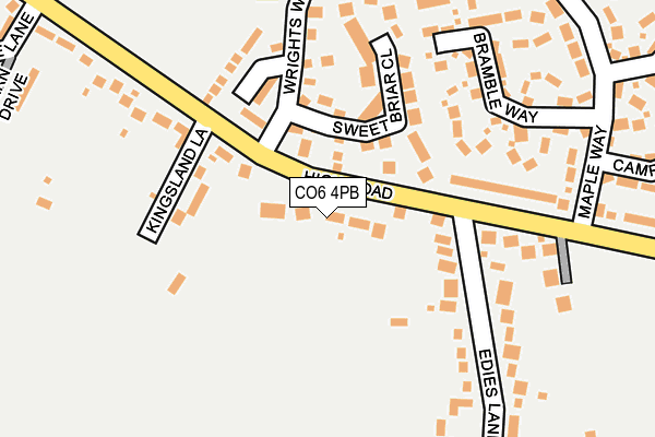 CO6 4PB map - OS OpenMap – Local (Ordnance Survey)