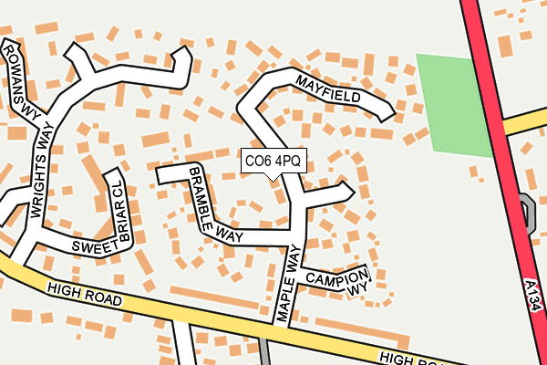 CO6 4PQ map - OS OpenMap – Local (Ordnance Survey)